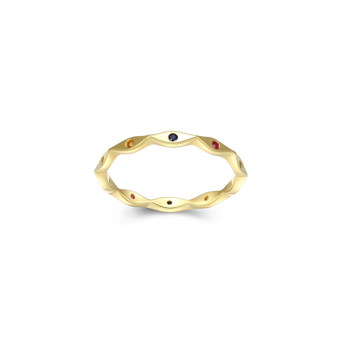 Gold Plated Rainbow Ring
