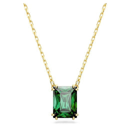 Swarovski Matrix Rectangular Green Necklace