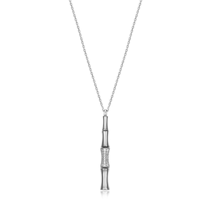 Elle Sterling Silver Bamboo Stick Necklace