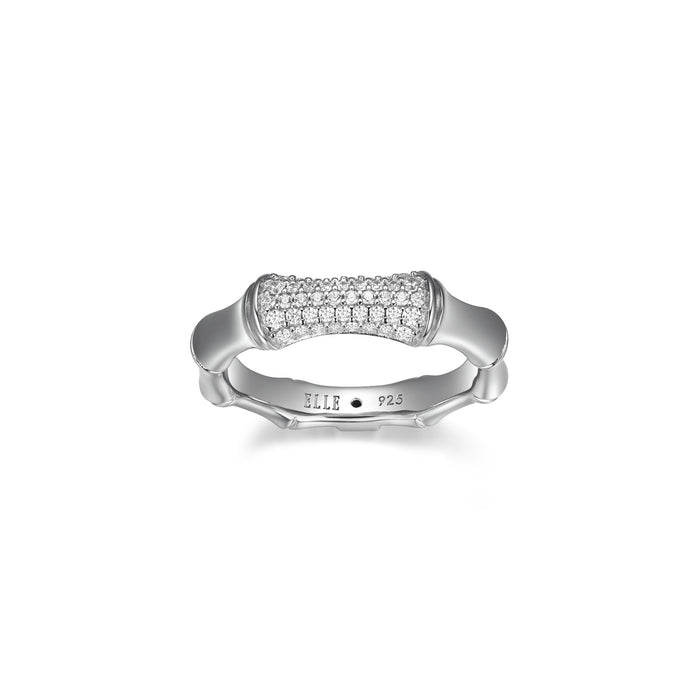 Elle Sterling Silver Bamboo Ring