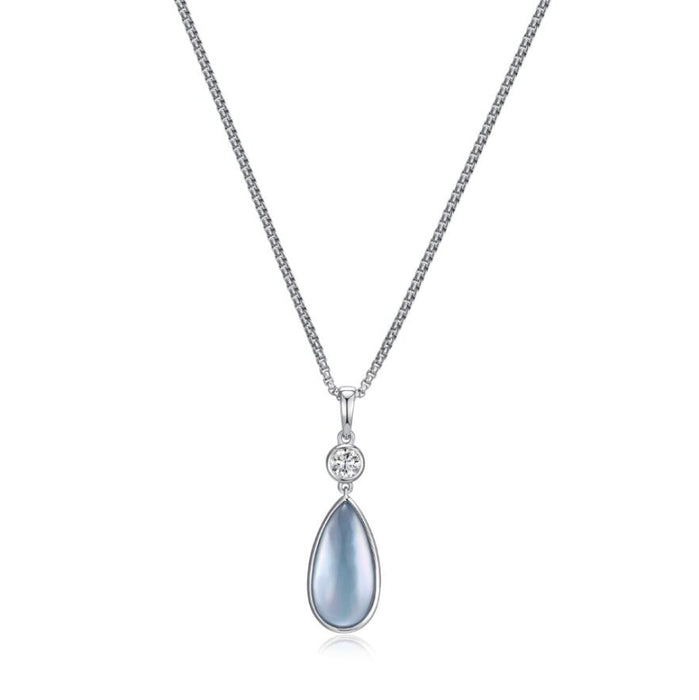 Elle Sterling Silver & Blue Necklace