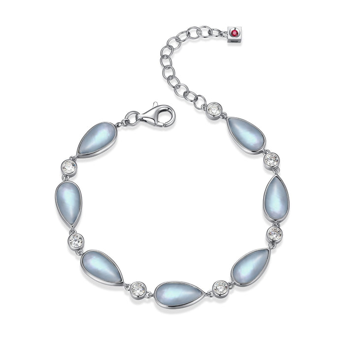 Elle Sterling Silver & Blue Bracelet