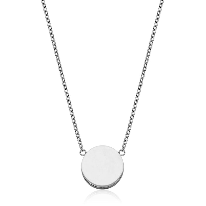 Steelx Stainless Steel Round Disc Necklace