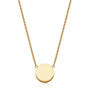 Steelx Disc Necklace: Gold