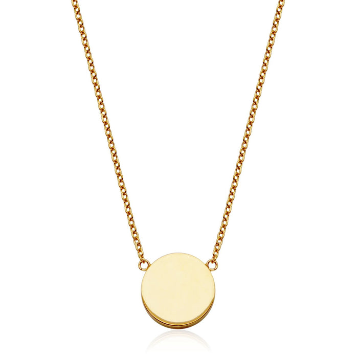 Steelx Disc Necklace: Gold