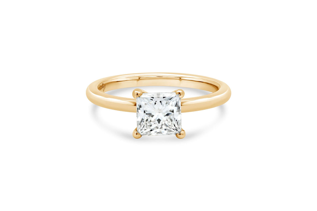 1.23CT Lab Grown Princess Cut Engagement Ring