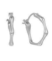 Casablanca Sterling Silver Hoop Earrings