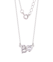 Casablanca Initial Heart Sterling Silver Necklace