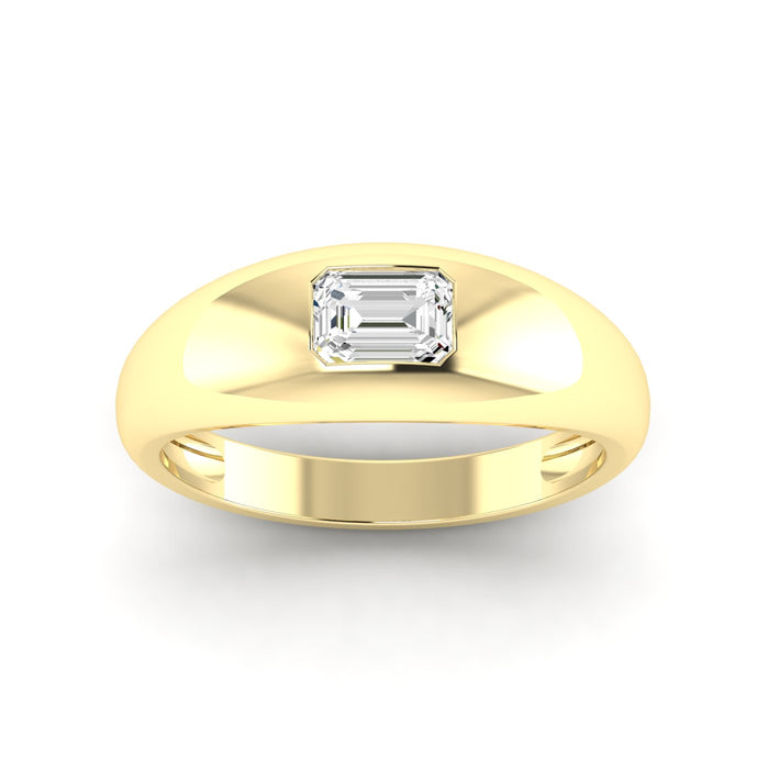 0.50CTW Lab Grown Emerald Cut Diamond Ring