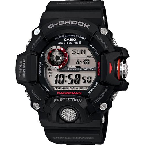 G-Shock Rangeman Watch: Black & Red