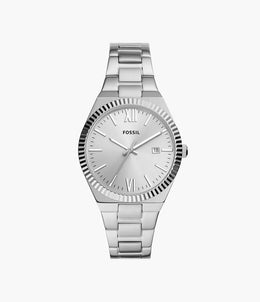 Fossil Scarlette Three-Hand Date Stainless Steel Women's Watch
