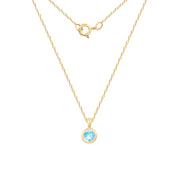 Casablanca 10KT Yellow Gold Birthstone Necklace