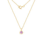 Casablanca 10KT Yellow Gold Birthstone Necklace