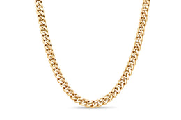 5.5mm Yellow Gold Cuban Chain
