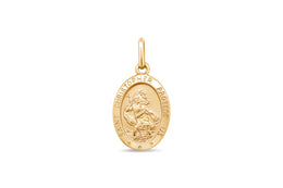 10kt Yellow Gold St. Christopher Pendant