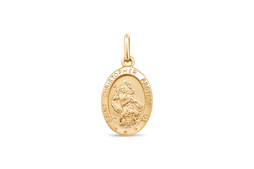 10kt Yellow Gold St. Christopher Pendant