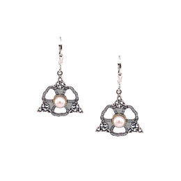 Keith Jack Sterling Silver Celestial Pearl Earrings