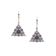 Keith Jack Sterling Silver Peacock & Fresh Water Pearl Earrings