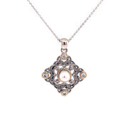 Keith Jack Sterling Silver & Pearl Necklace