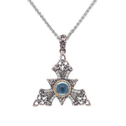 Keith Jack Sterling Silver Sky Blue Topaz Necklace