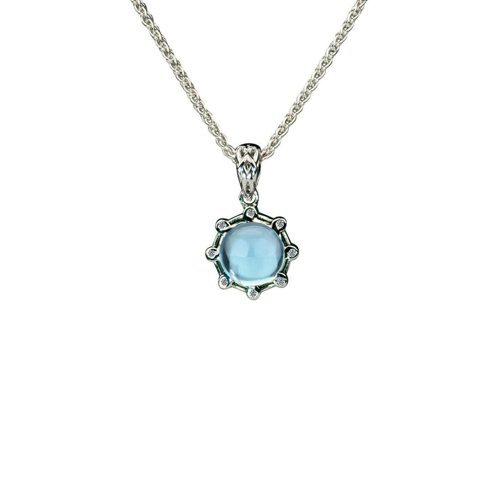 Keith Jack Silver Celestial Blue Topaz Necklace