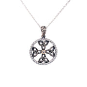 Keith Jack Sterling Silver Small Celtic Cross Necklace
