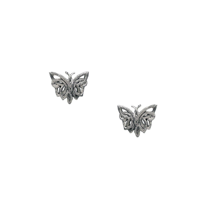 Keith Jack Silver Butterfly Earrings