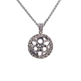 Keith Jack Silver Art Deco Trinity Knot Necklace