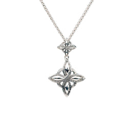 Keith Jack Silver Double Star Celestial Necklace