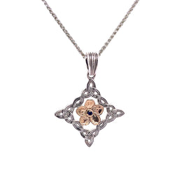 Keith Jack Sterling Silver Forget Me Not Necklace