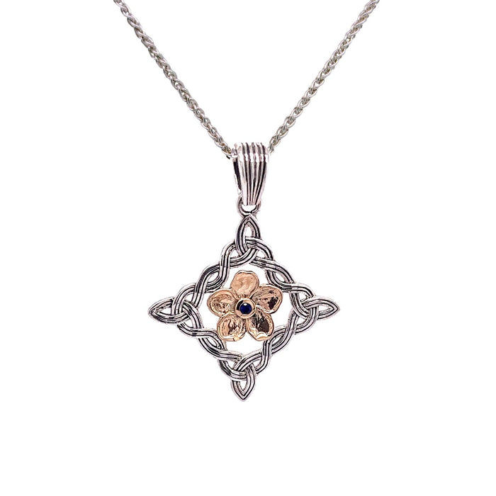 Keith Jack Two-Tone Forget Me Not Pendant
