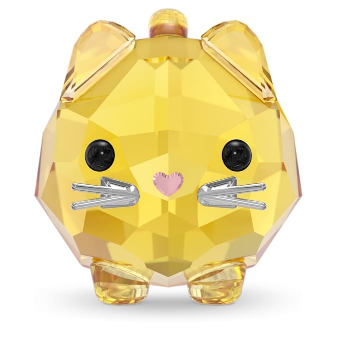 Swarovski Chubby Yellow Cat Figurine