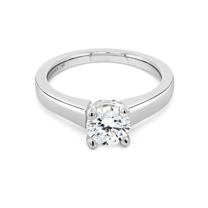 1.00CTW Lab Grown Round Solitaire Engagement Ring
