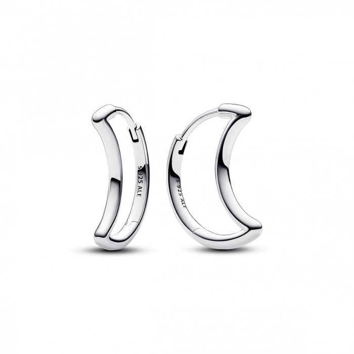 FINAL SALE - Pandora Moon Hoop Earrings