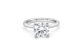 2.00CT Lab Grown Round Cut White Gold Engagement Ring