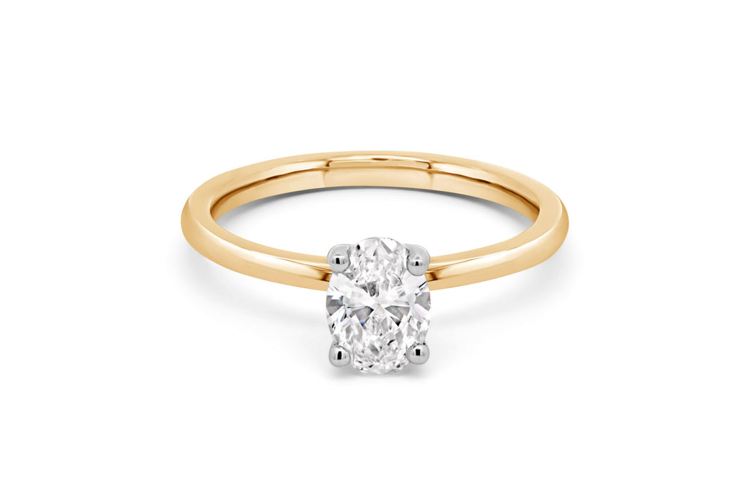 .50CT Lab Grown Oval Engagement Ring