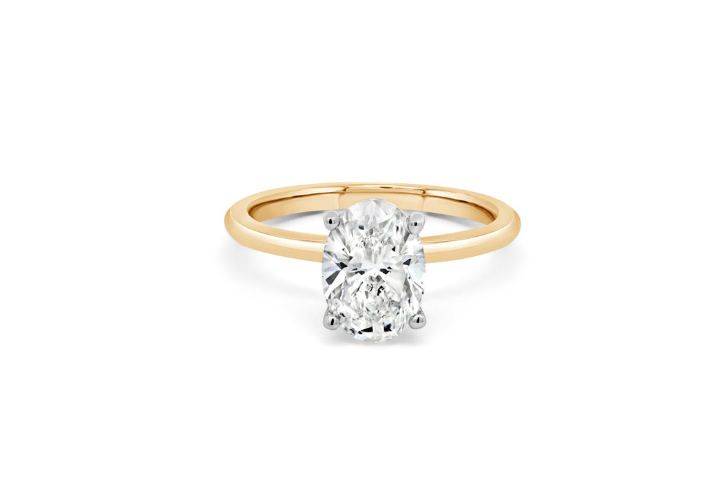 2.00CT Lab Grown Oval Engagement Ring