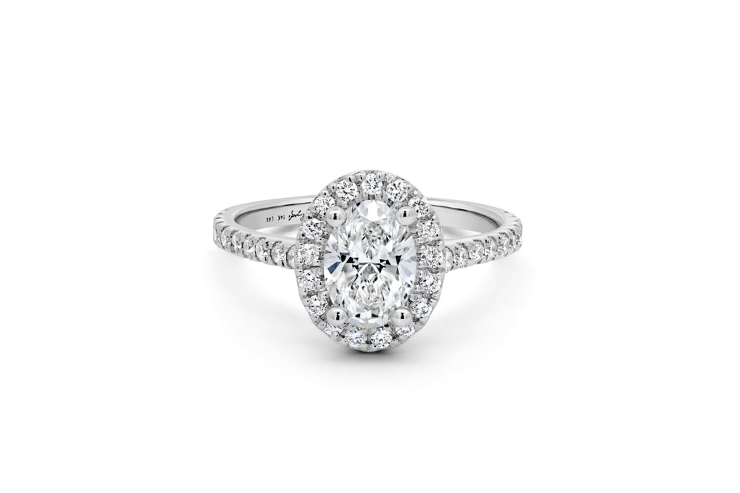 1.40CTW Lab Grown Oval Engagement Ring