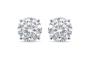 2.00CTW Bogart's White Gold Lab Grown Round Diamond Stud Earrings