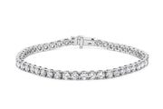 7.21CTW White Gold Lab Grown Diamond Tennis Bracelet