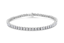 5.15CTW White Gold Lab Grown Diamond Tennis Bracelet