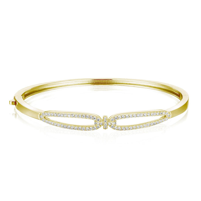 Casablanca Yellow Gold Plated Entwined Bangle