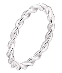 Casablanca Sterling Silver Twist Ring