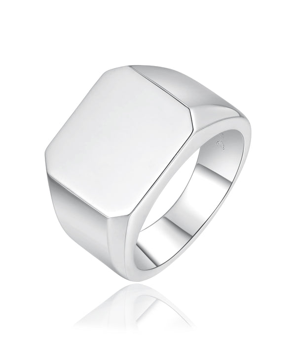 Casablanca Men's Sterling Silver Signet Ring