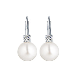 Casablanca Sterling Silver & Pearl Earrings