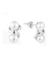 Casablanca Sterling Silver Pearl Earrings