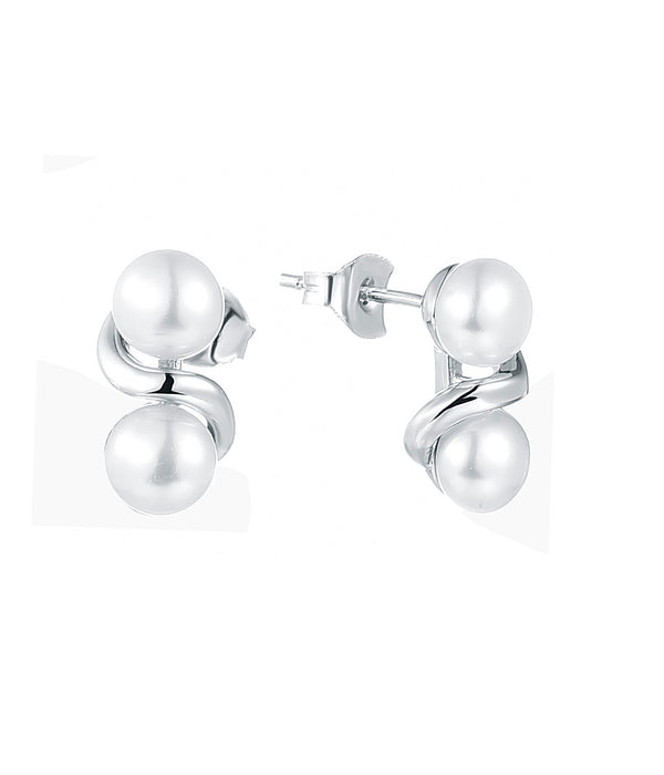 Casablanca Silver Pearl Earrings