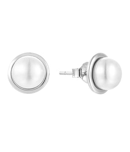 Casablanca Shell Pearl Stud Earrings