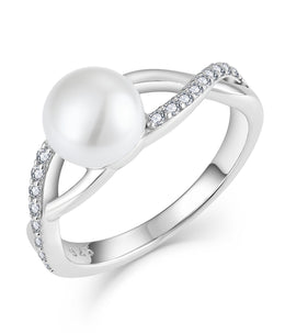 Casablanca Pearl Twist Ring