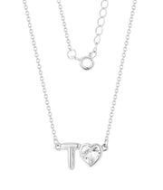 Casablanca Initial Heart Sterling Silver Necklace